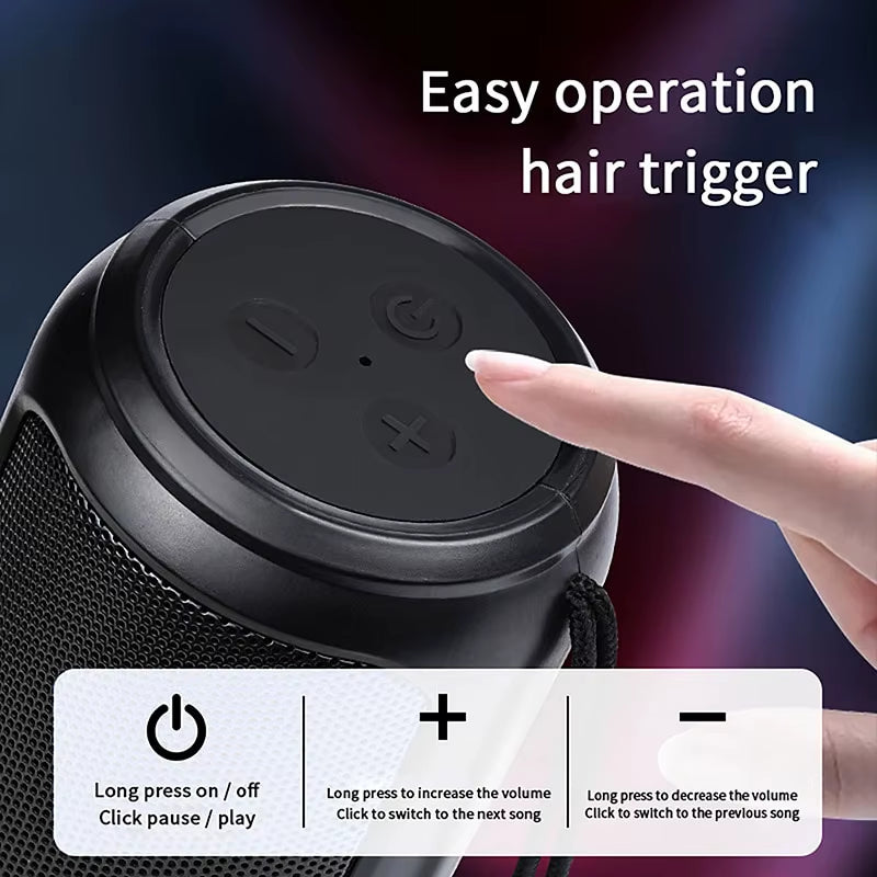 Mini Portable Bluetooth Speaker with Surround Sound & Deep Bass